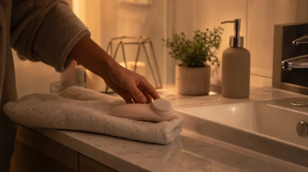Why a spinning brush can help or hurt the same skin